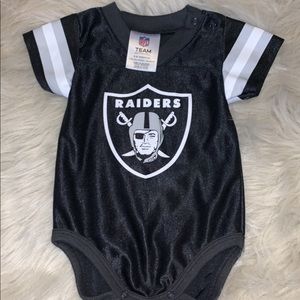 Raiders jersey onesie